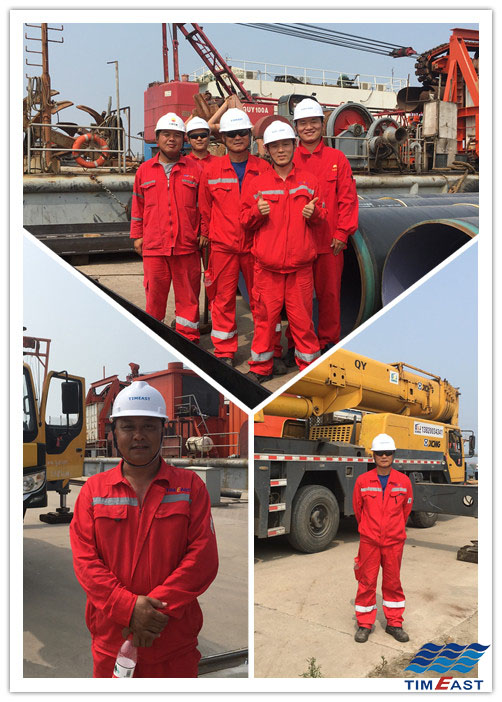 曹妃甸工業區（qū）入海排汙口工程施工項目舉行開工典禮