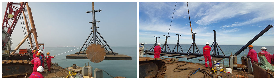 曹妃甸（diàn）工業區入海排汙口工程項目正在進行中