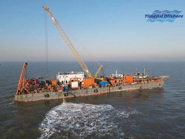 冀東油田NP1-1D及（jí）其轄區節能低（dī）碳示範區建（jiàn）設工程 海底管線後挖溝施工項（xiàng）目順利完（wán）工